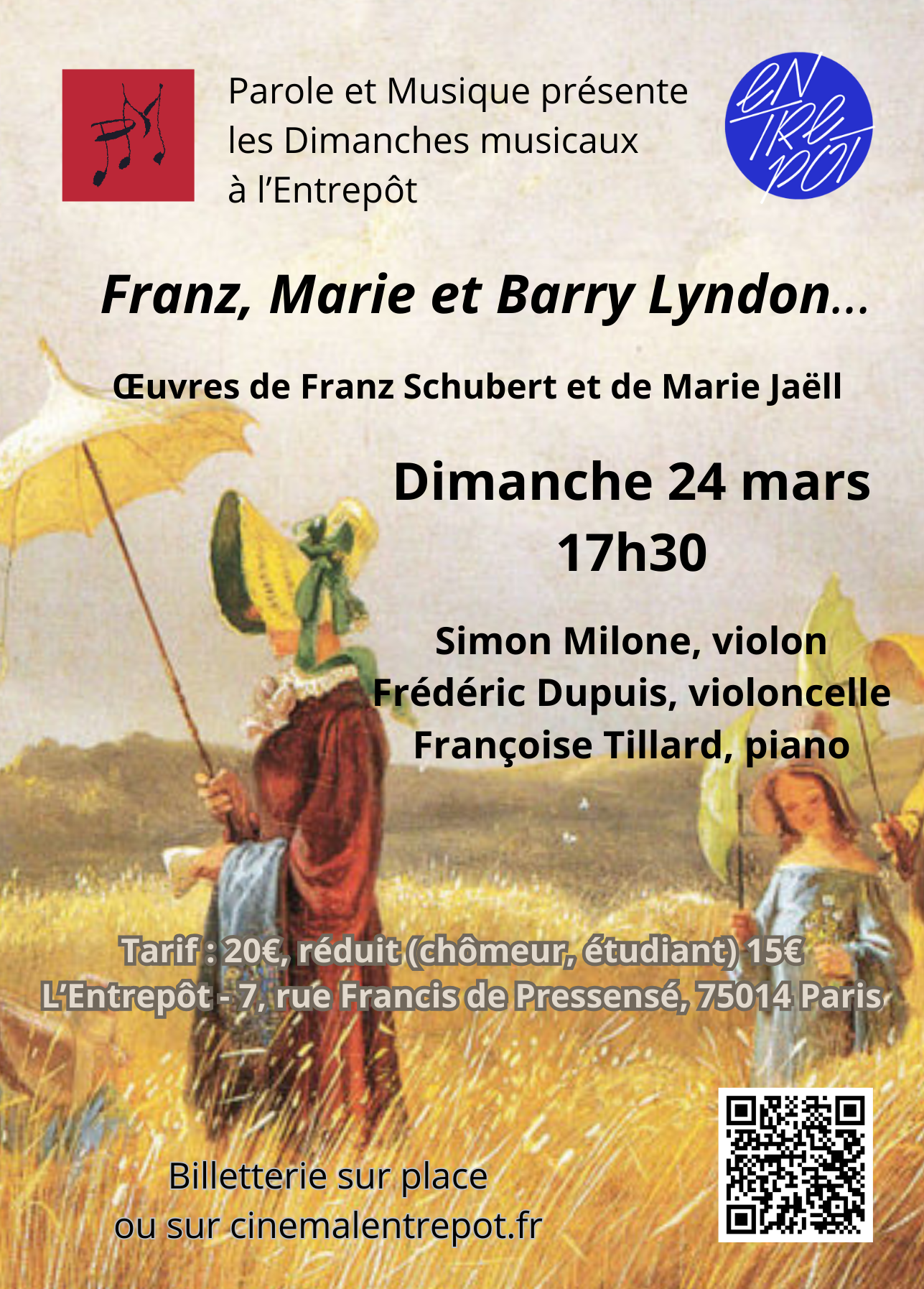 Franz, Marie et Barry Lyndon